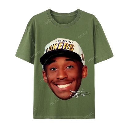 Kobe Vintage Tee  Casual Short Sleeve Cotton T-Shirt 