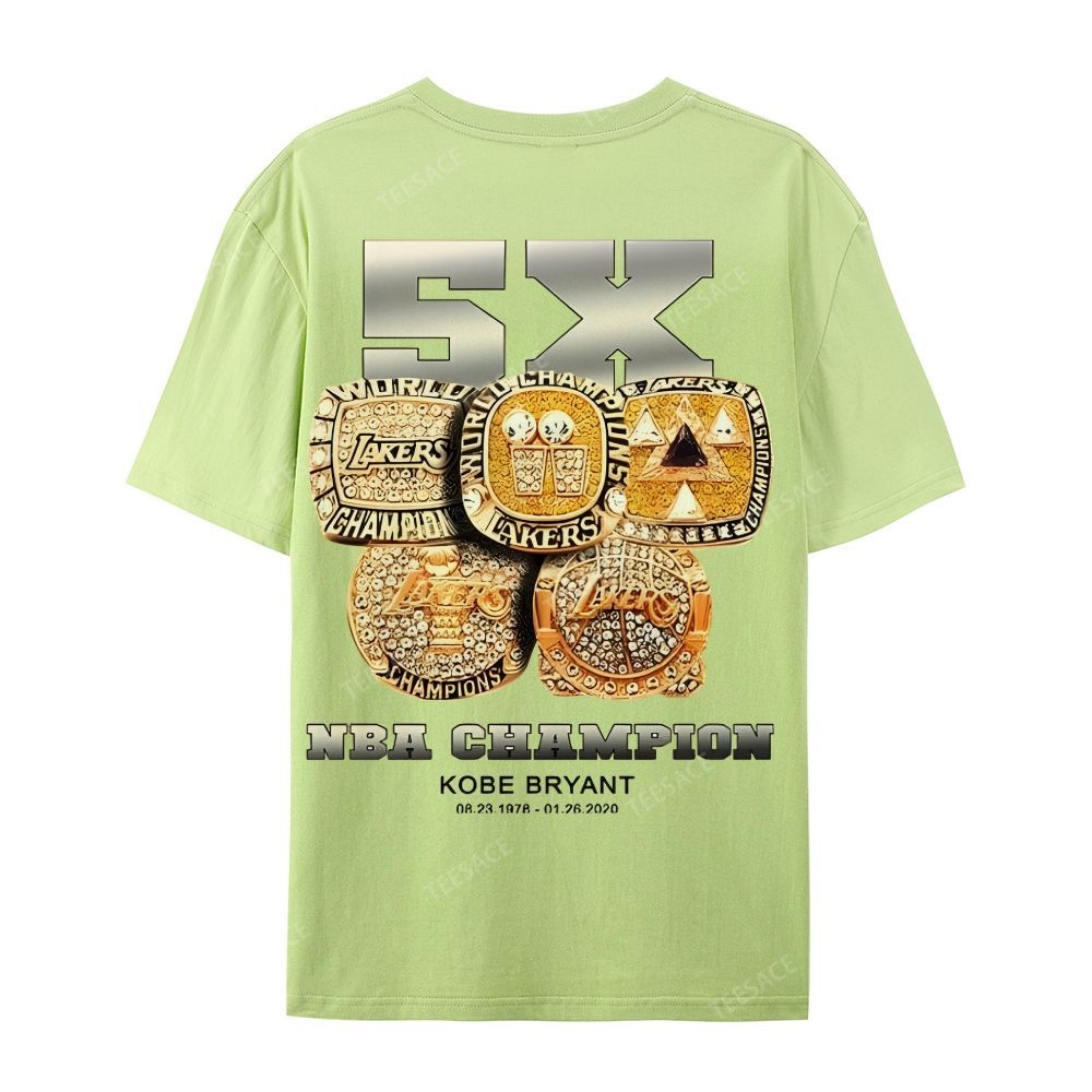 Kobe Vintage Tee  Casual Short Sleeve Cotton T-Shirt 