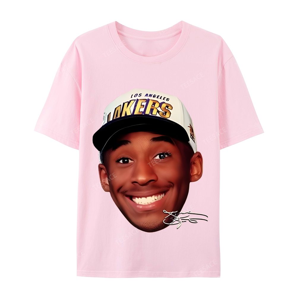 Kobe Vintage Tee  Casual Short Sleeve Cotton T-Shirt 