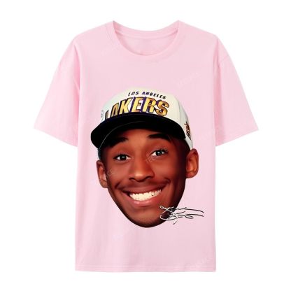 Kobe Vintage Tee  Casual Short Sleeve Cotton T-Shirt 