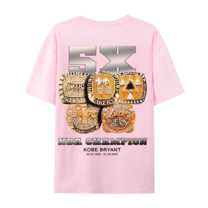 Kobe Vintage Tee  Casual Short Sleeve Cotton T-Shirt 
