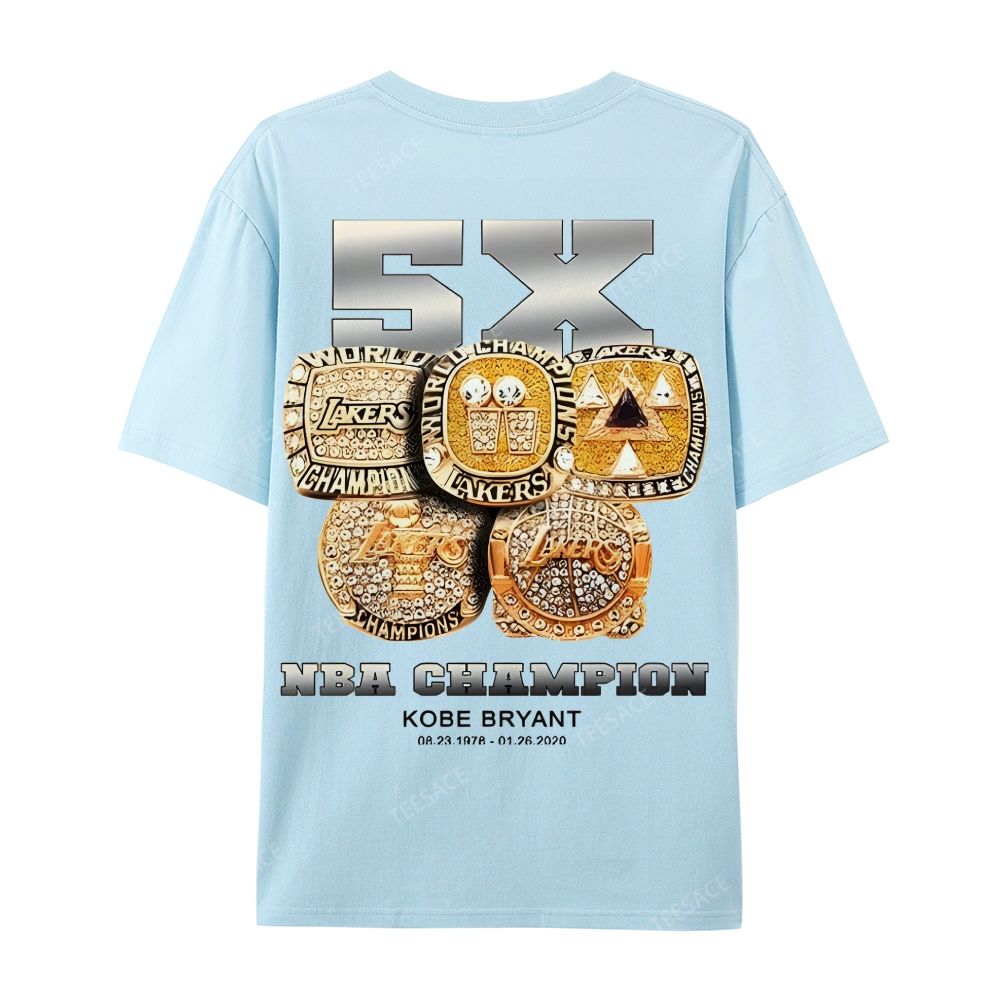 Kobe Vintage Tee  Casual Short Sleeve Cotton T-Shirt 