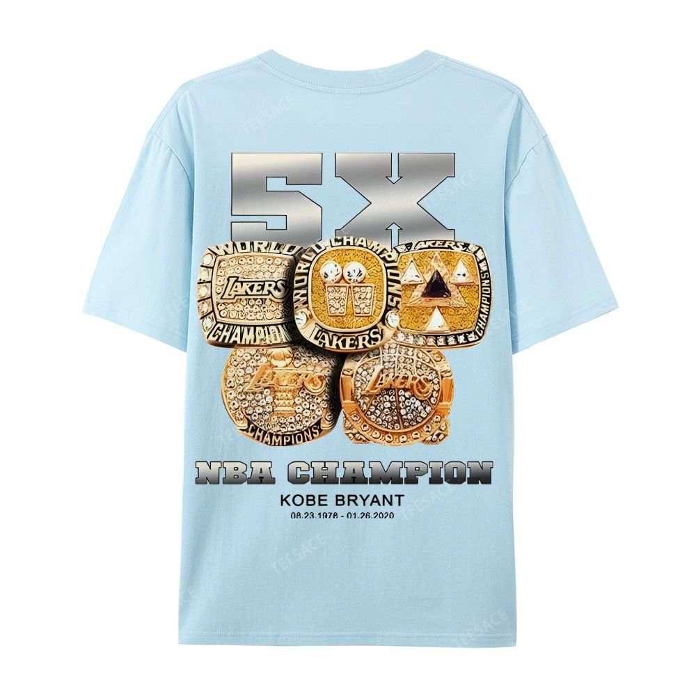 Kobe Vintage Tee  Casual Short Sleeve Cotton T-Shirt 