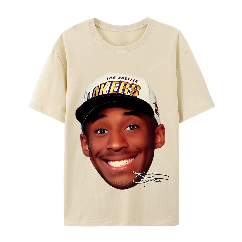 Kobe Vintage Tee  Casual Short Sleeve Cotton T-Shirt 