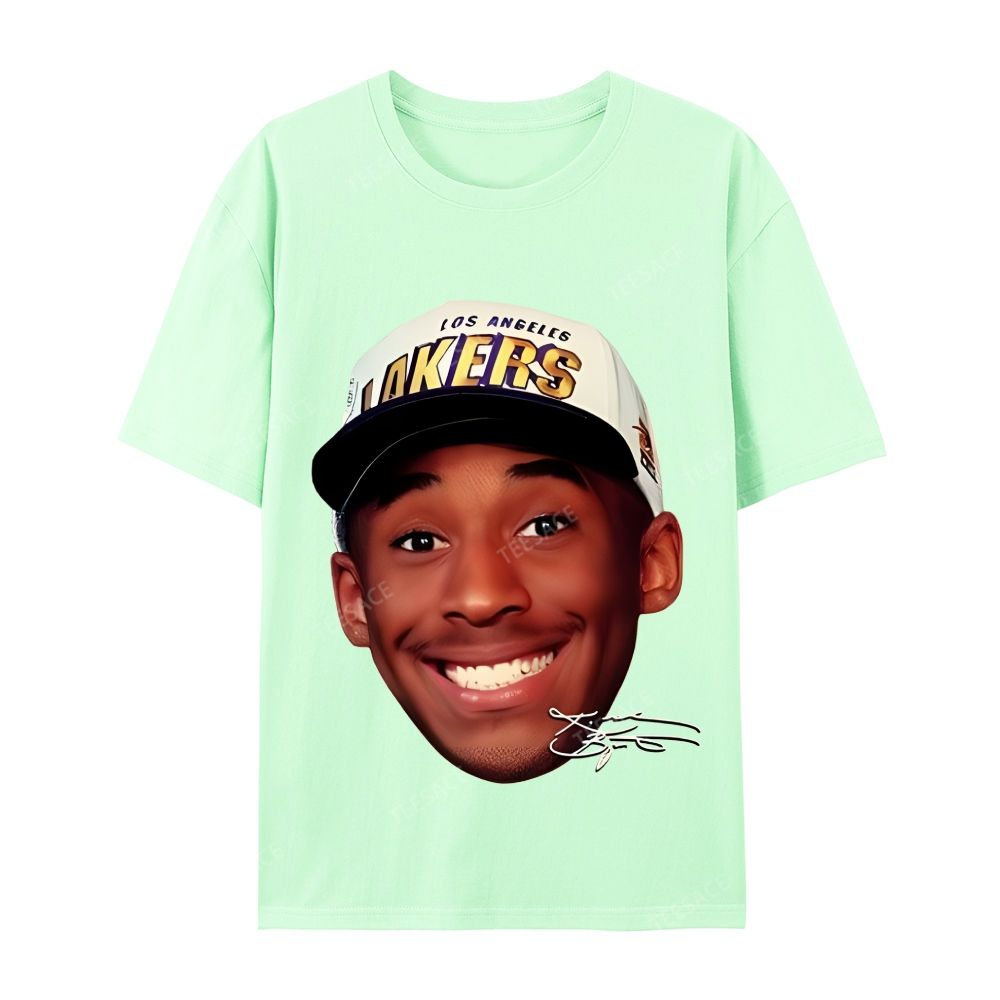 Kobe Vintage Tee  Casual Short Sleeve Cotton T-Shirt 