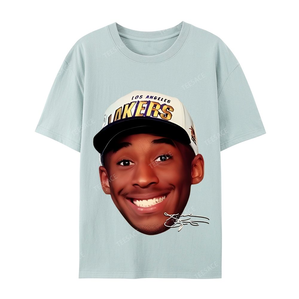 Kobe Vintage Tee  Casual Short Sleeve Cotton T-Shirt 
