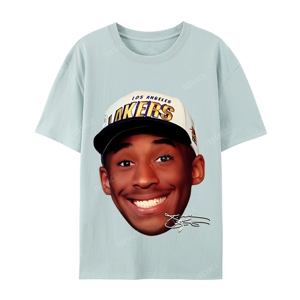 Kobe Vintage Tee  Casual Short Sleeve Cotton T-Shirt 