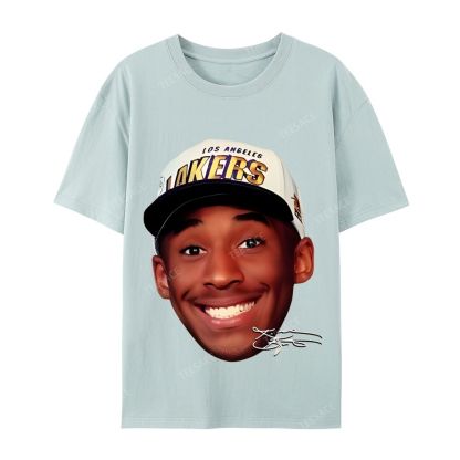 Kobe Vintage Tee  Casual Short Sleeve Cotton T-Shirt 