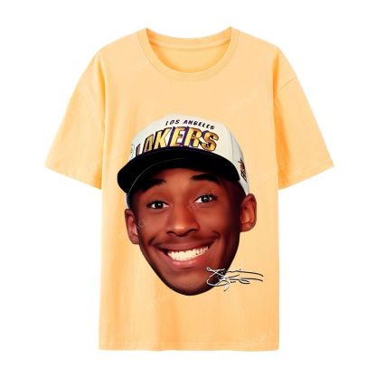 Kobe Vintage Tee  Casual Short Sleeve Cotton T-Shirt 