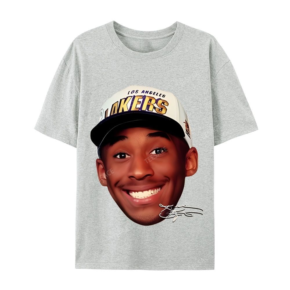 Kobe Vintage Tee  Casual Short Sleeve Cotton T-Shirt 