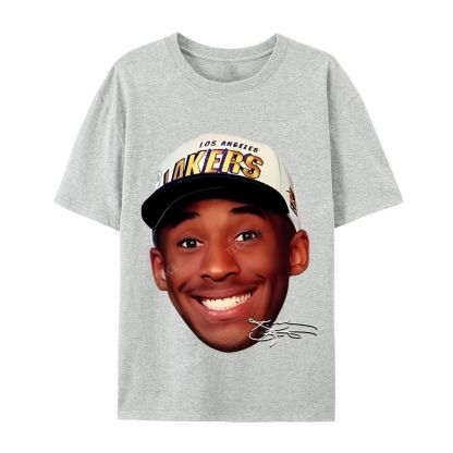 Kobe Vintage Tee  Casual Short Sleeve Cotton T-Shirt 
