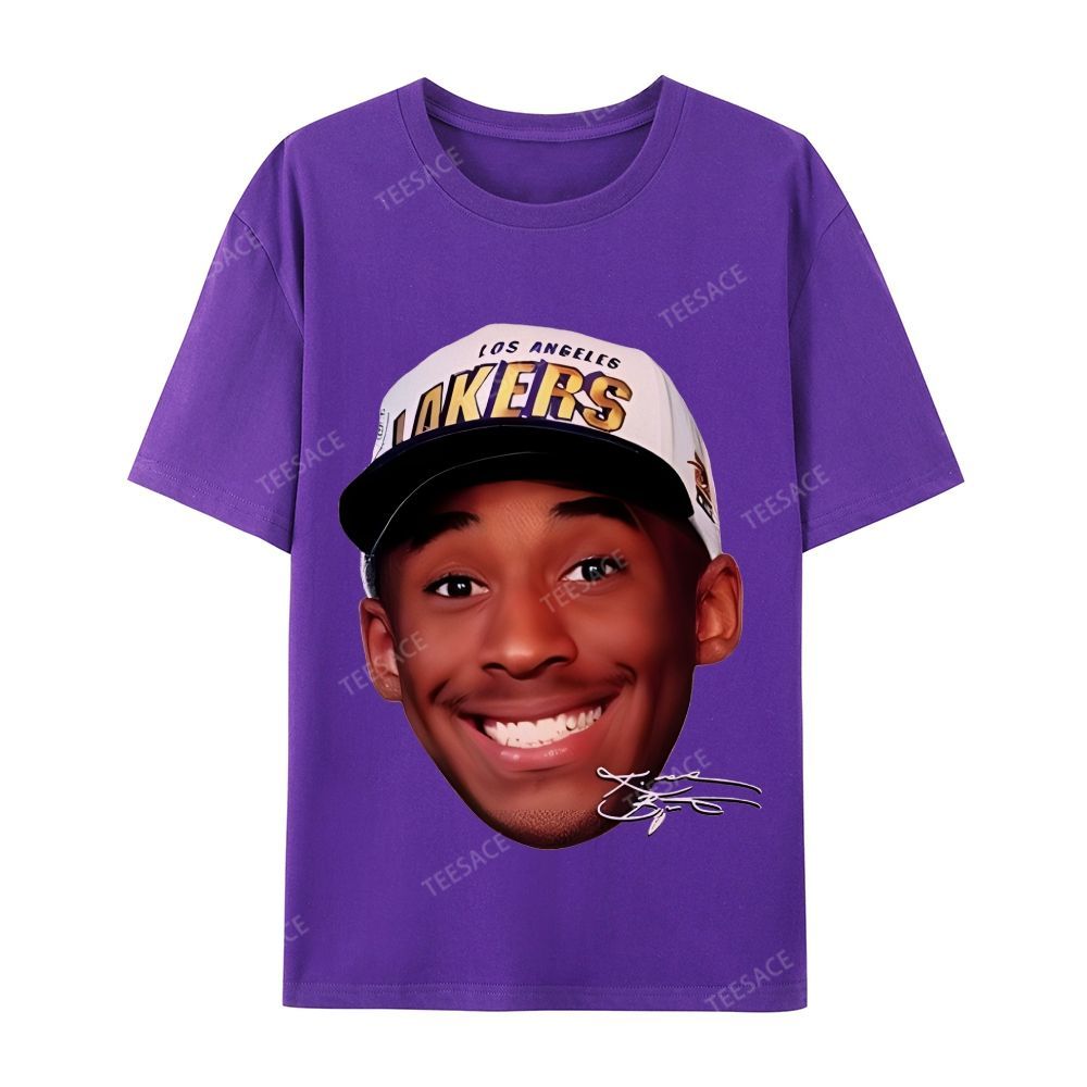 Kobe Vintage Tee  Casual Short Sleeve Cotton T-Shirt 