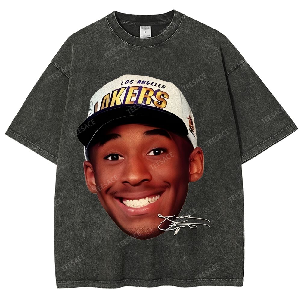 Kobe Vintage Tee Unisex Fit Washed T-Shirt 