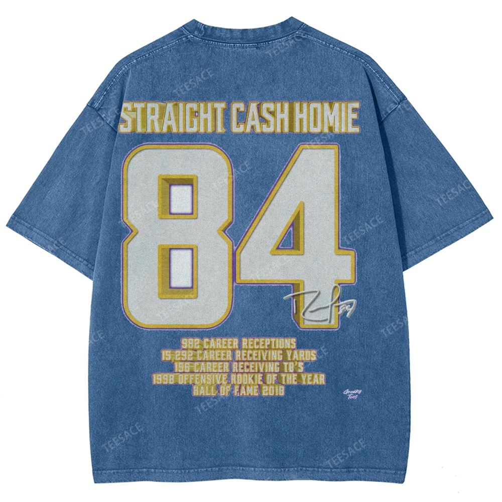 Randy Moss Vikings Tee Unisex Fit Washed T-Shirt