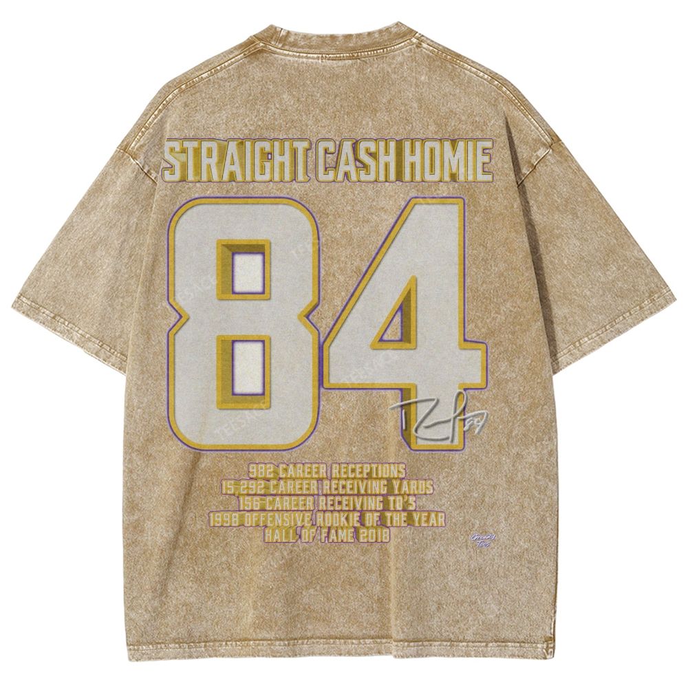 Randy Moss Vikings Tee Unisex Fit Washed T-Shirt