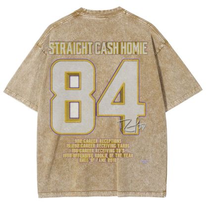 Randy Moss Vikings Tee Unisex Fit Washed T-Shirt