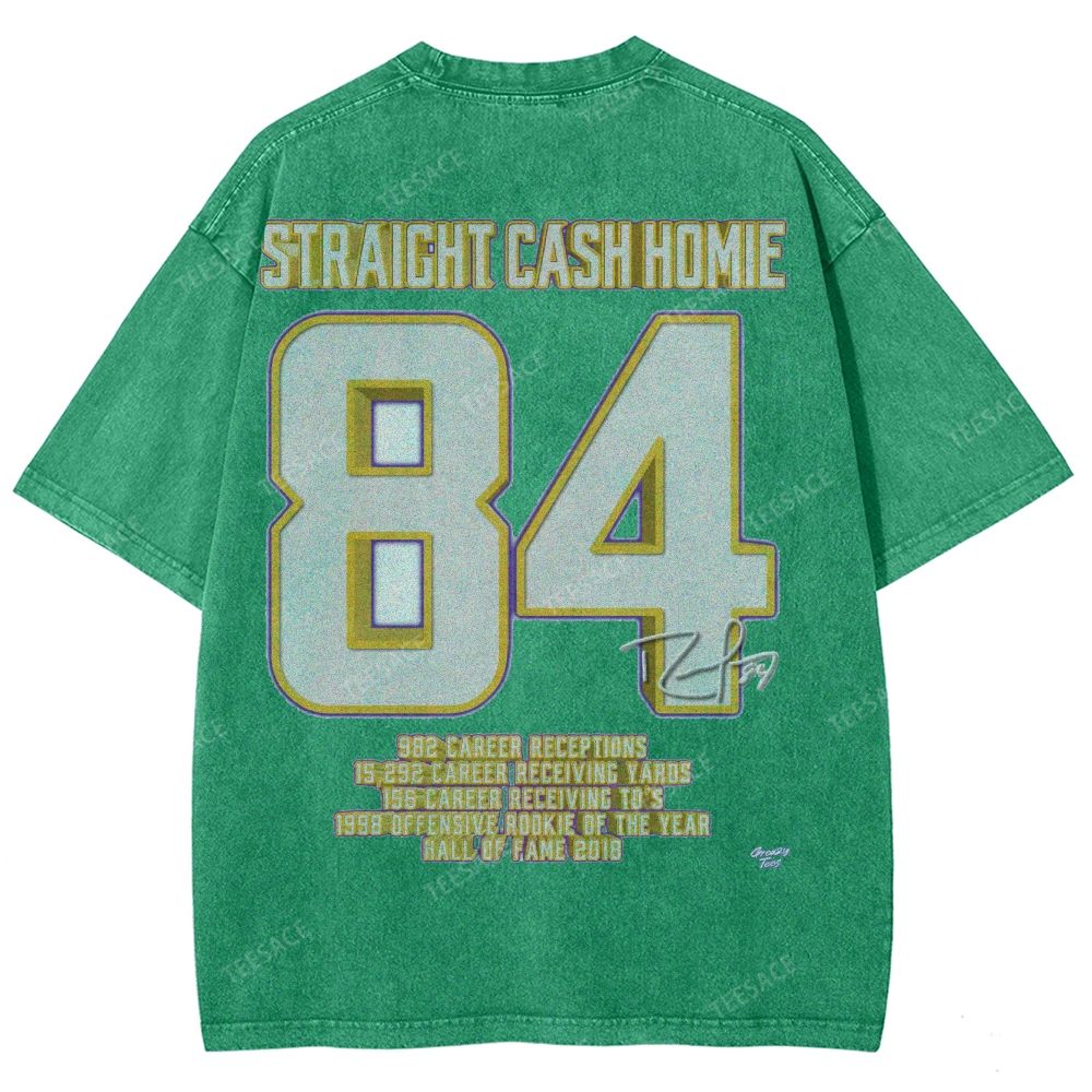 Randy Moss Vikings Tee Unisex Fit Washed T-Shirt