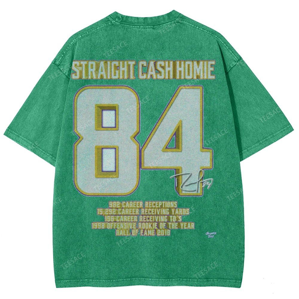 Randy Moss Vikings Tee Unisex Fit Washed T-Shirt
