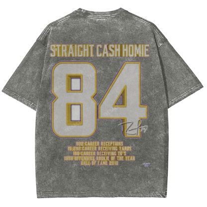 Randy Moss Vikings Tee Unisex Fit Washed T-Shirt