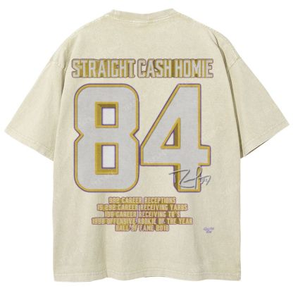 Randy Moss Vikings Tee Unisex Fit Washed T-Shirt