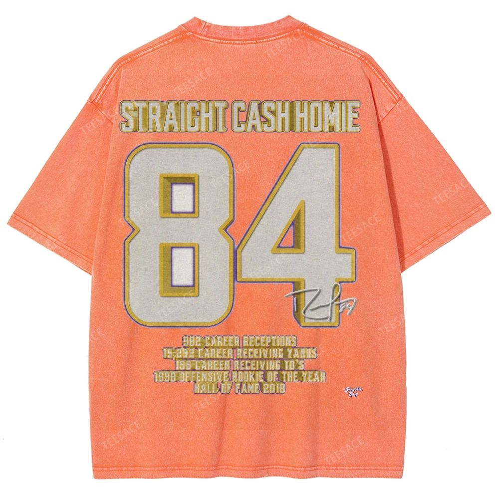 Randy Moss Vikings Tee Unisex Fit Washed T-Shirt