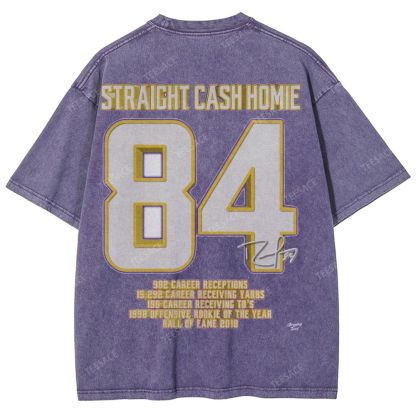 Randy Moss Vikings Tee Unisex Fit Washed T-Shirt