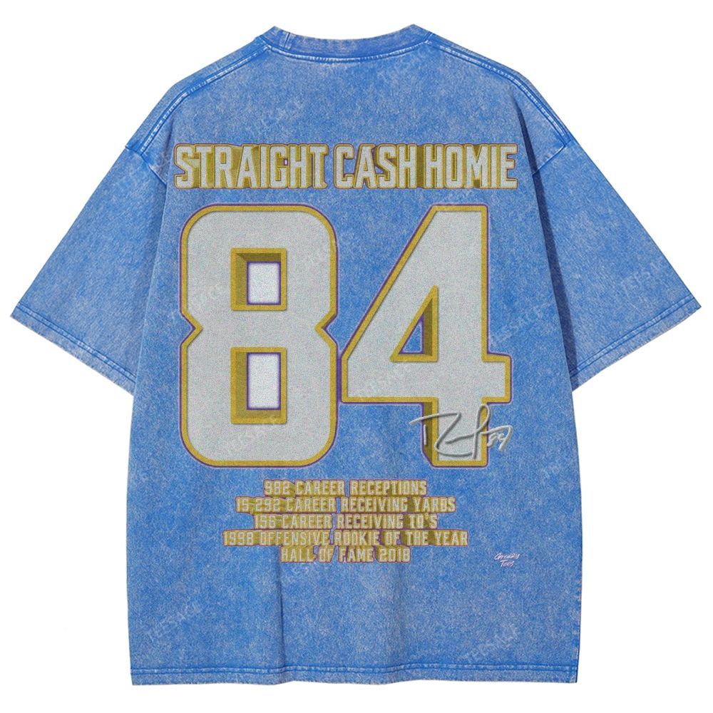 Randy Moss Vikings Tee Unisex Fit Washed T-Shirt