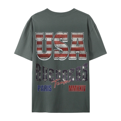 Casual Short Sleeve T-Shirt "Avengers" Team USA T-Shirt (DS)