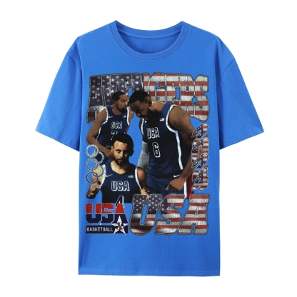 Casual Short Sleeve T-Shirt "Avengers" Team USA T-Shirt (DS)