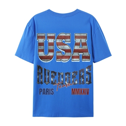 Casual Short Sleeve T-Shirt "Avengers" Team USA T-Shirt (DS)