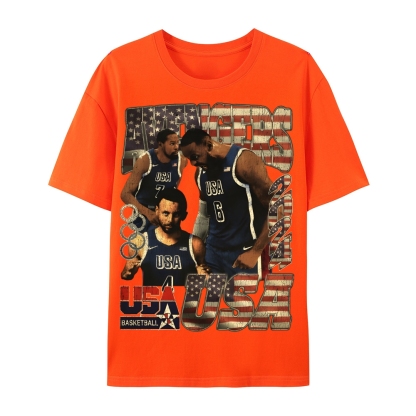 Casual Short Sleeve T-Shirt "Avengers" Team USA T-Shirt (DS)