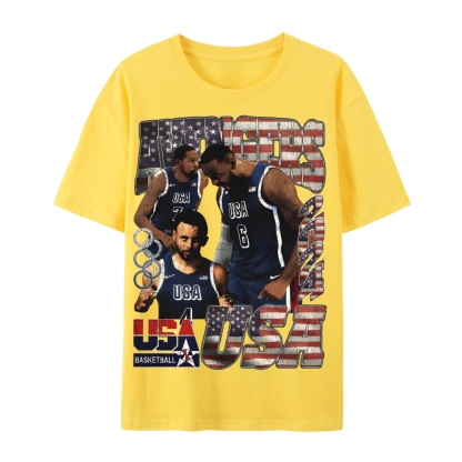 Casual Short Sleeve T-Shirt "Avengers" Team USA T-Shirt (DS)