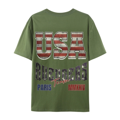 Casual Short Sleeve T-Shirt "Avengers" Team USA T-Shirt (DS)