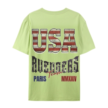 Casual Short Sleeve T-Shirt "Avengers" Team USA T-Shirt (DS)