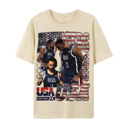 Casual Short Sleeve T-Shirt "Avengers" Team USA T-Shirt (DS)