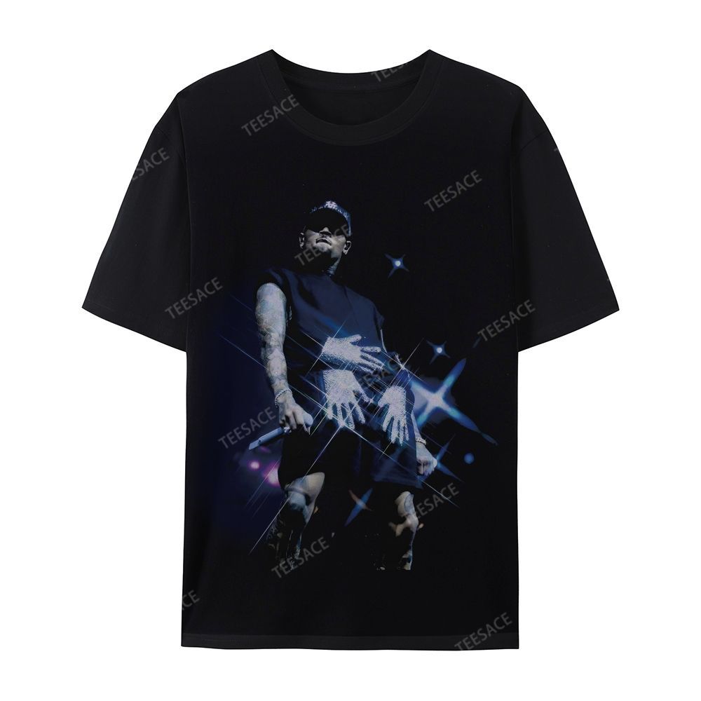 Casual Short Sleeve T-Shirt 2024 CHRIS BROWN V2
