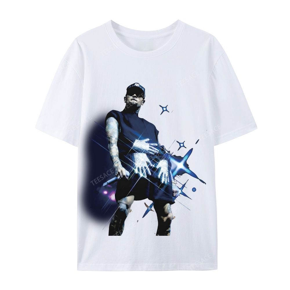 Casual Short Sleeve T-Shirt 2024 CHRIS BROWN V2