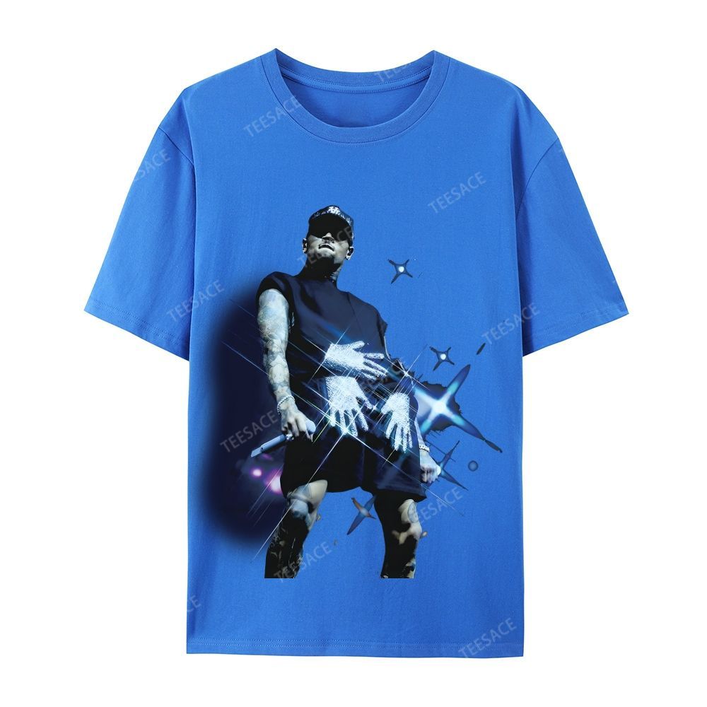 Casual Short Sleeve T-Shirt 2024 CHRIS BROWN V2