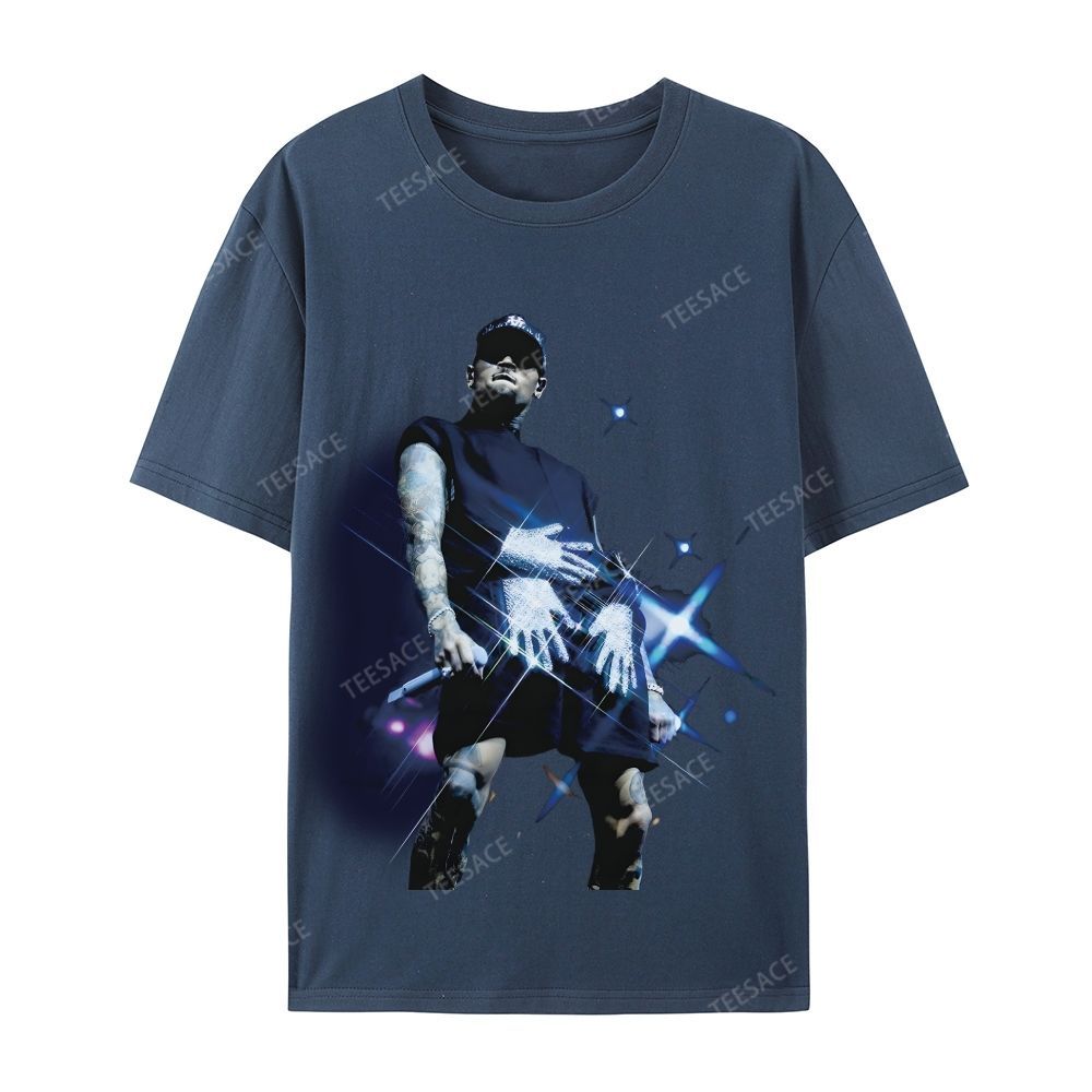 Casual Short Sleeve T-Shirt 2024 CHRIS BROWN V2