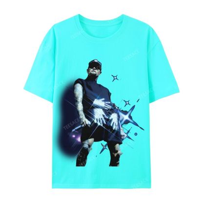 Casual Short Sleeve T-Shirt 2024 CHRIS BROWN V2