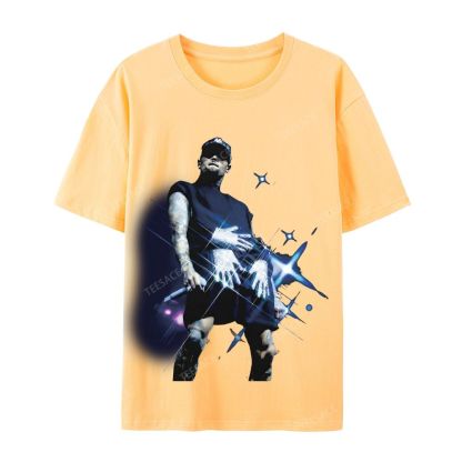 Casual Short Sleeve T-Shirt 2024 CHRIS BROWN V2