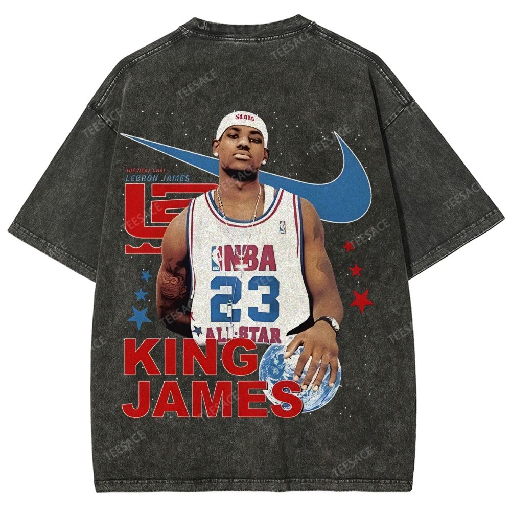 LEBRON JAMES Unisex Fit Washed T-Shirt