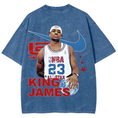 LEBRON JAMES Unisex Fit Washed T-Shirt