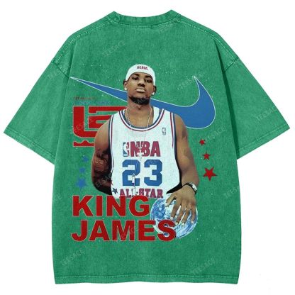 LEBRON JAMES Unisex Fit Washed T-Shirt