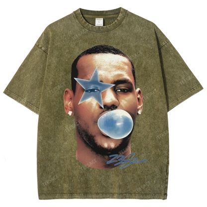 LEBRON JAMES Unisex Fit Washed T-Shirt