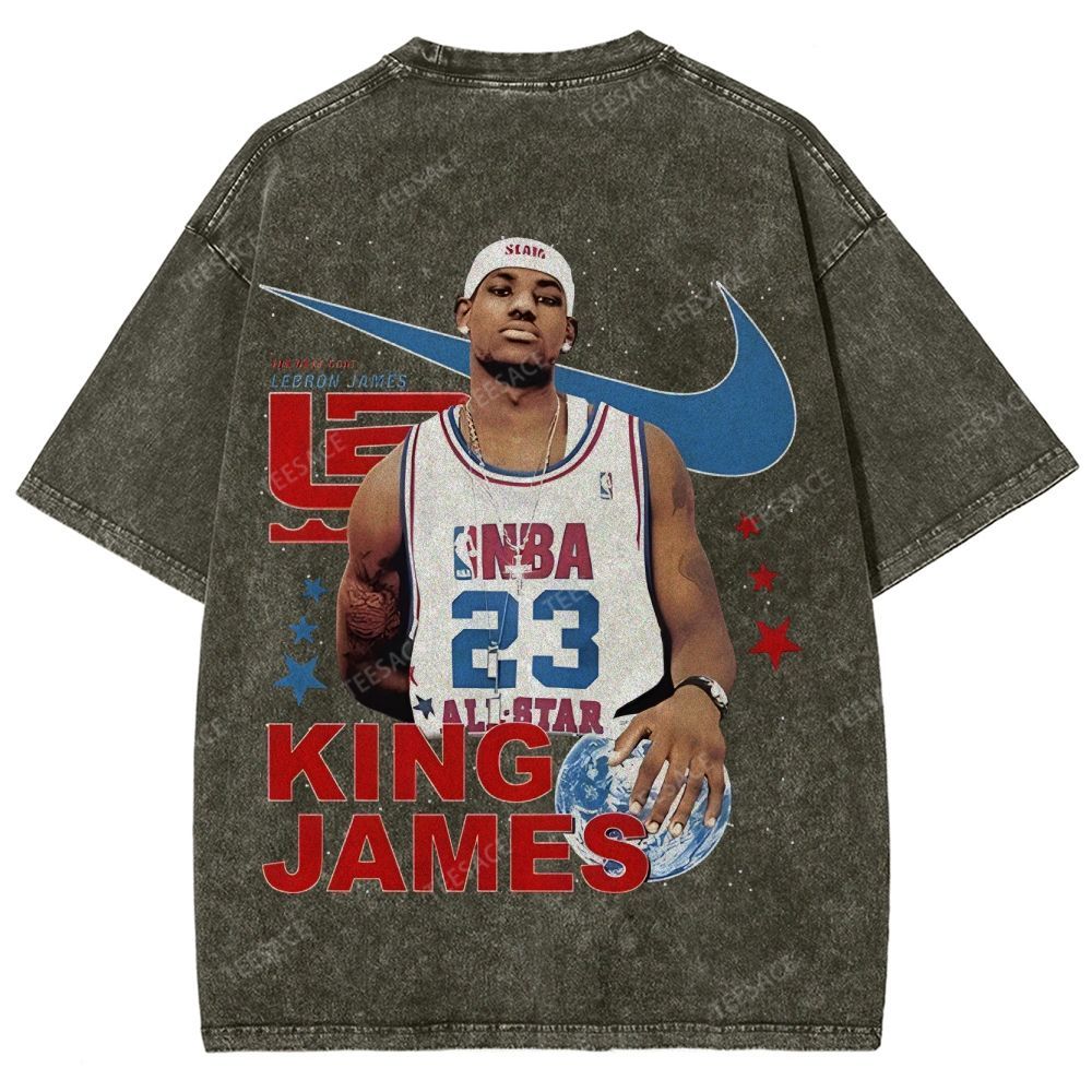 LEBRON JAMES Unisex Fit Washed T-Shirt