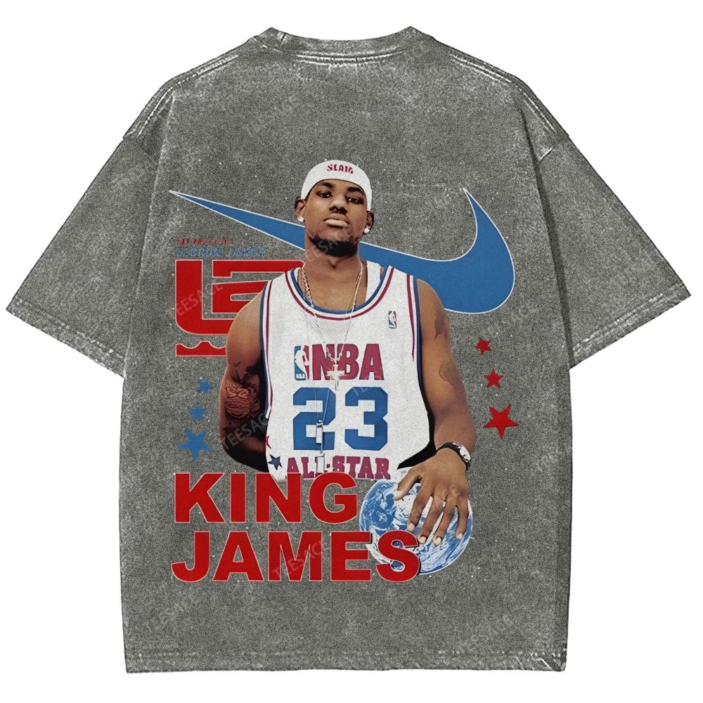 LEBRON JAMES Unisex Fit Washed T-Shirt