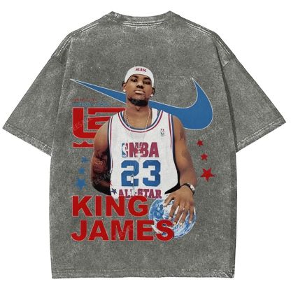 LEBRON JAMES Unisex Fit Washed T-Shirt