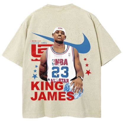 LEBRON JAMES Unisex Fit Washed T-Shirt