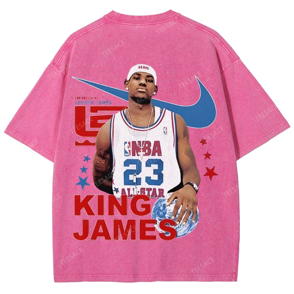 LEBRON JAMES Unisex Fit Washed T-Shirt